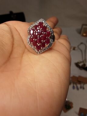 925 genuine Ruby ring.